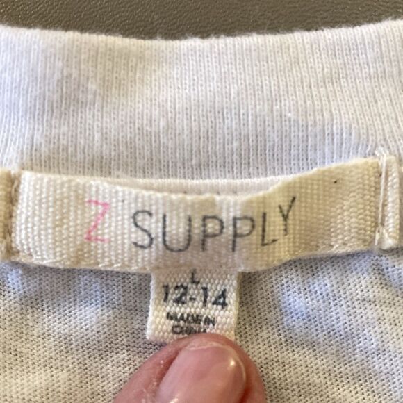 Z Supply Girls Short Sleeve T Shirt with “Summer” Graphic. Size L (12-14). - Picture 5 of 6